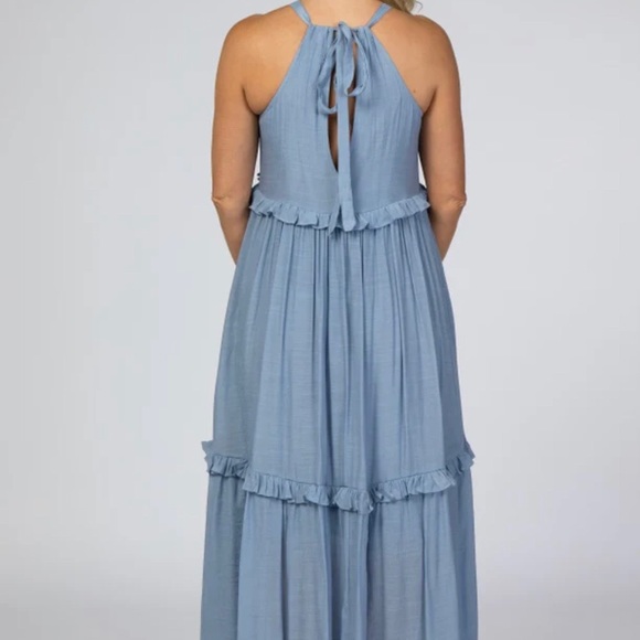 PinkBlush Maxi Dress in Baby Blue NWT - Picture 2 of 9